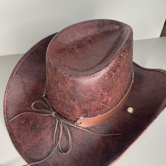 Leather Cowboy Hat - Picture 6 of 11